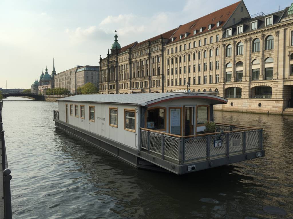 Séjourner dans un logement flottant à Berlin : découvrez la vie sur les eaux de la Spree